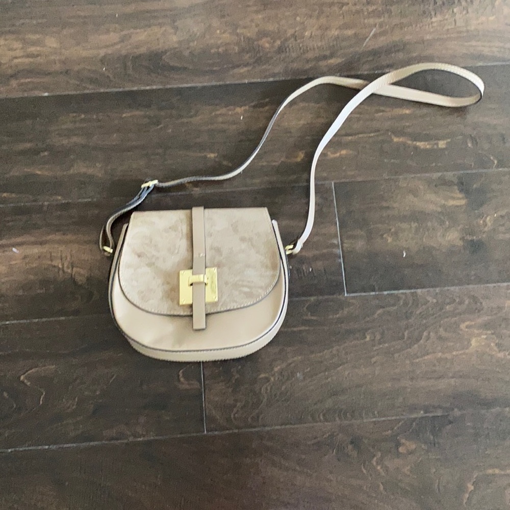 Real Italian Leather and Suede Cross Body